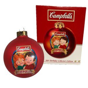 Campbell Soup 2004 100th Anniversary Christmas Holiday Ornament
